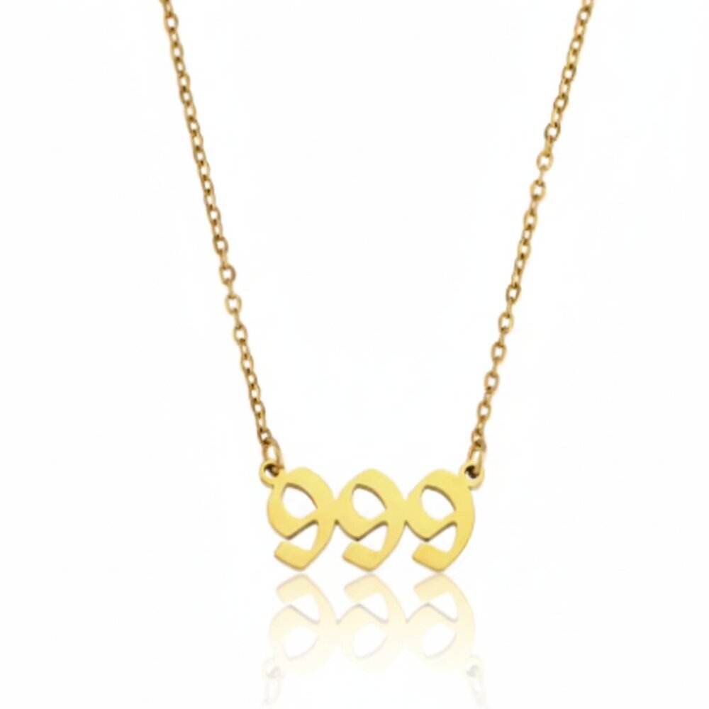 Angel Number 999 Release Stainless Steel Necklace